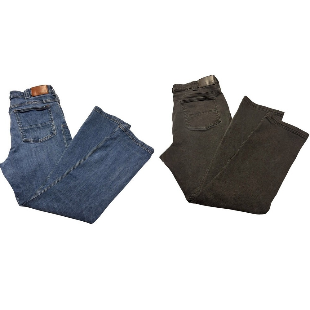 Duluth Ballroom DoubleFlex Men's Straight Relaxed Denim Jeans Lot of 2 Stretch